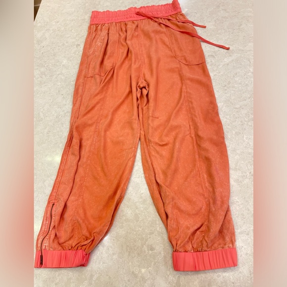 FREE PEOPLE FP MOVEMENT Halfzies Pants In Matte Rose Size M - Picture 5 of 16